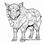 Geometric coloring pages