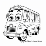 Bus coloring pages