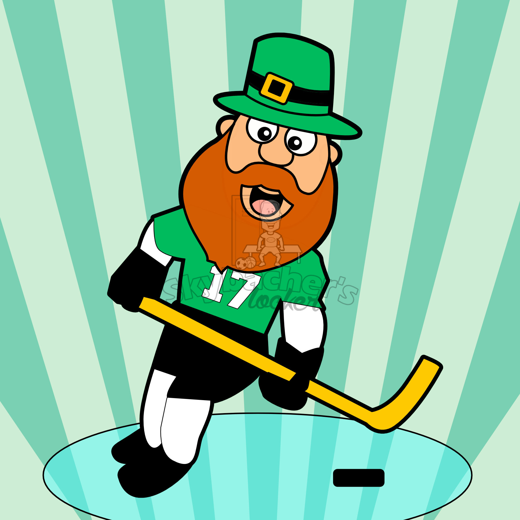 Leprechaun hockey player