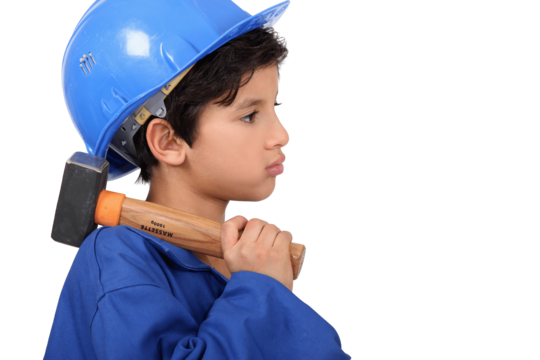 Child construction worker png transparent images free download vector files