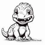 Baby t rex coloring pages