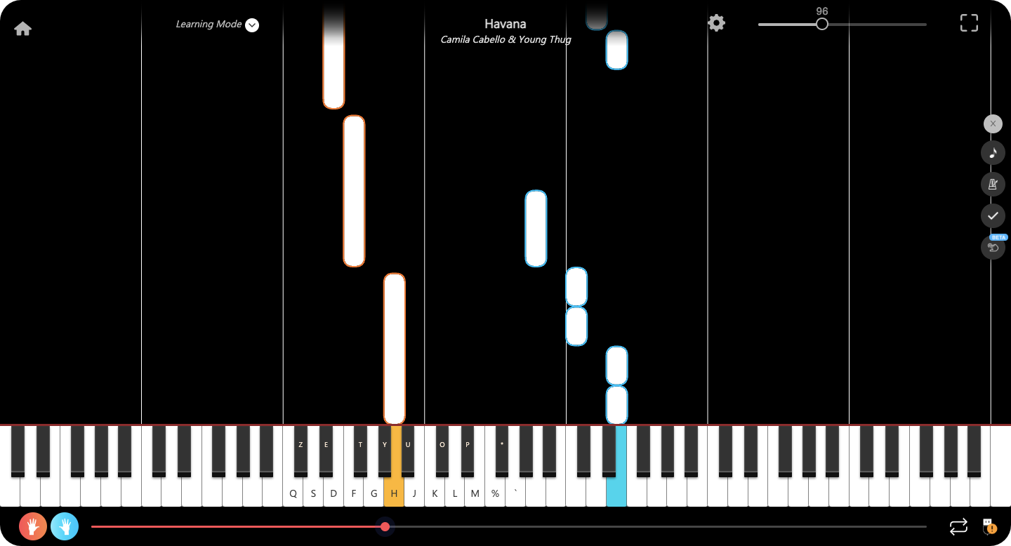 Learn piano online