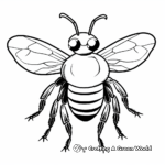 Bumble bee coloring pages