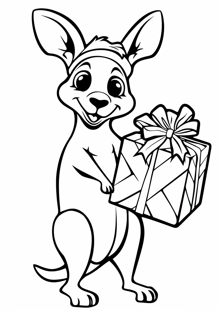 Animal themed christmas coloring s