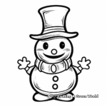 Snowman coloring pages