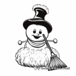 Snowman coloring pages