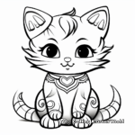 Angel cat coloring pages