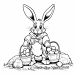 Easter bunny coloring pages