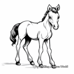 Cartoon horse coloring pages