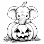 Baby elephant coloring pages