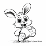 Easter bunny coloring pages