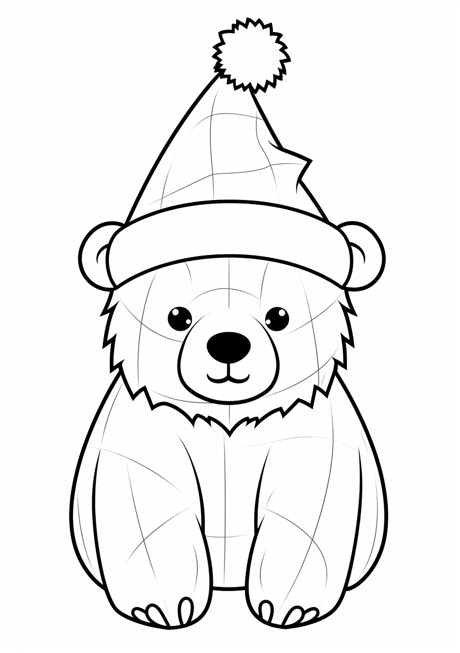 Animal themed christmas coloring s