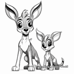 Big eyed animals coloring pages