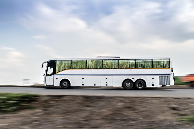 Volvo bus india stock photos