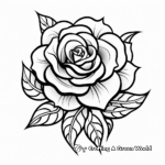 Rose coloring pages