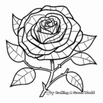 Rose coloring pages