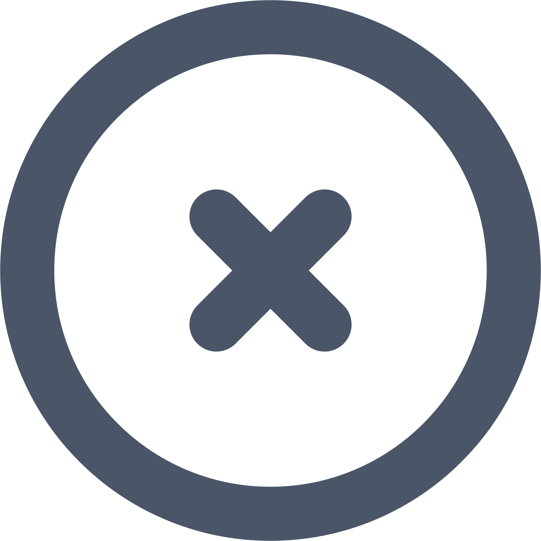 X circle icon