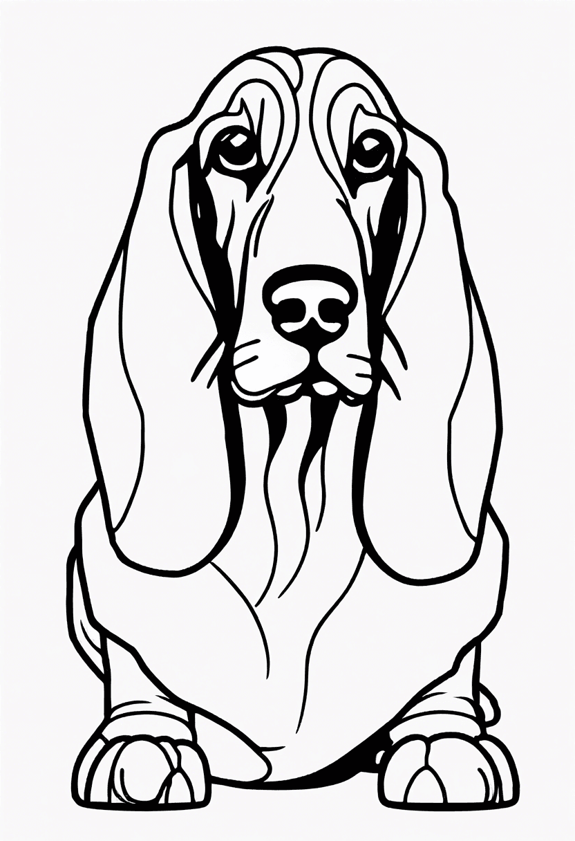 Dog coloring pages free and printable