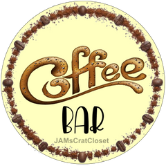 Round digital graphic design coffee bar sublimation png svg lake house â