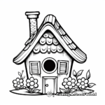 Bird house coloring pages