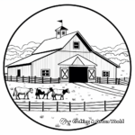 Barn coloring pages