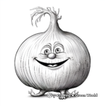 Onion coloring pages