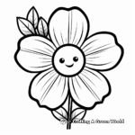 Cute flower coloring pages