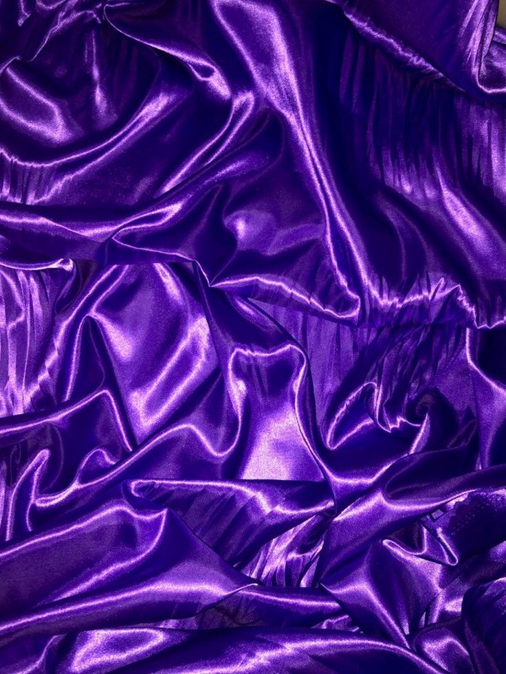 Cadbury purple silky polyester satin fabricwide