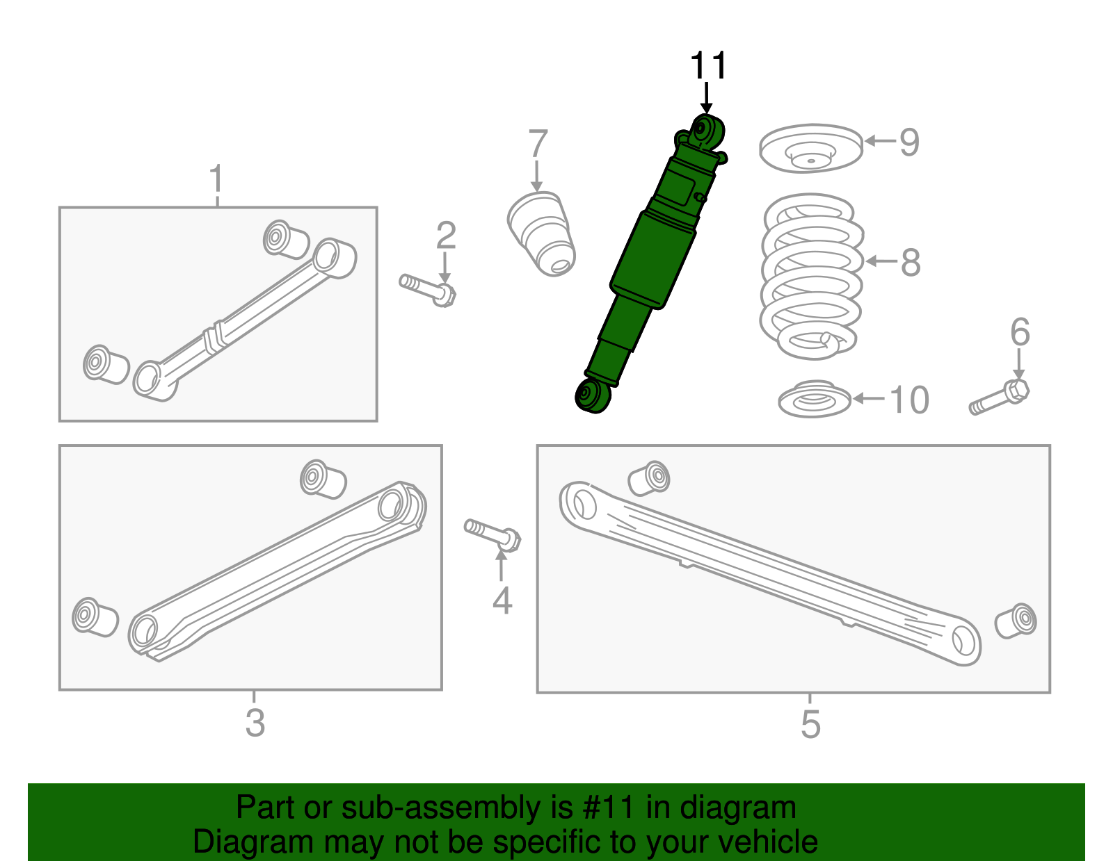 Genuine gm rear shock absorber