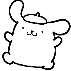 Pompompurin coloring pages printable for free download