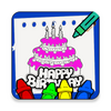 Birthday cake coloring book for android