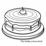 Cake coloring pages