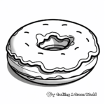 Donut coloring pages