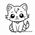 Kawaii cat coloring pages