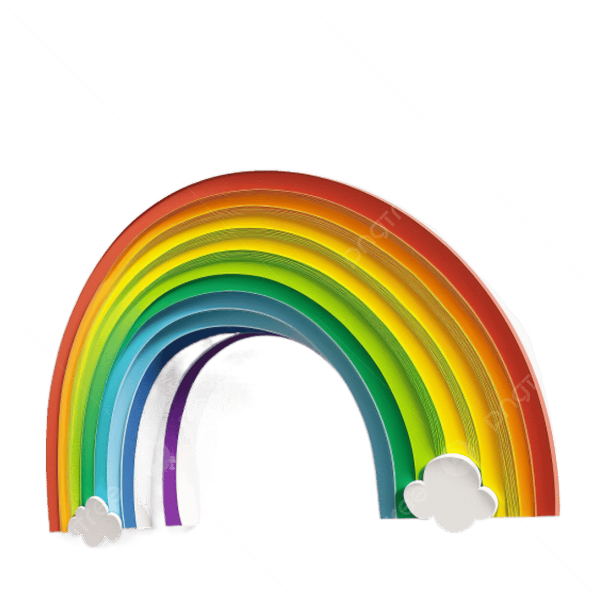 Rainbow cloud d model rainbow clouds beautiful rainbow png transparent image and clipart for free download