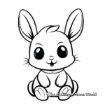 Kawaii bunny coloring pages