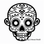 Sugar skull coloring pages