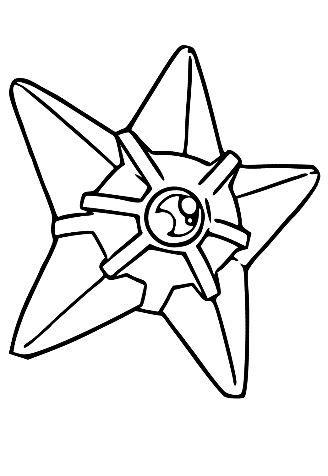 Dibujo e imagen pokãmon estrella para colorear y imprimir gratis para adultos y niãos