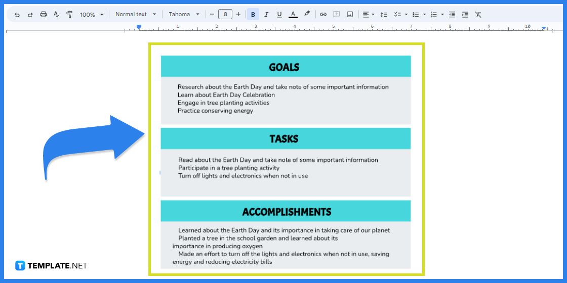 How to makecreate an earth journal in google docs example