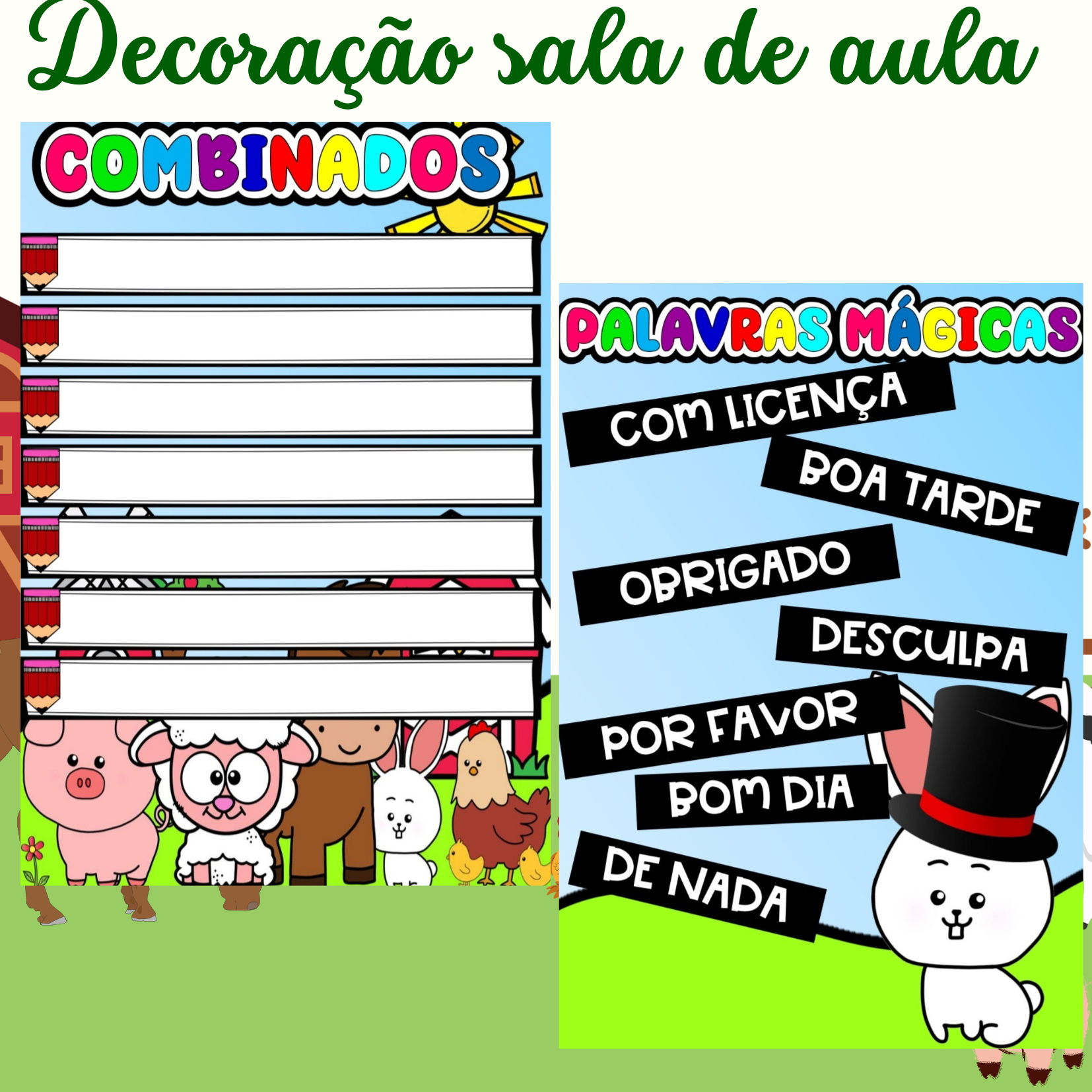 Bo decoraãão capas de caderno fazendinha