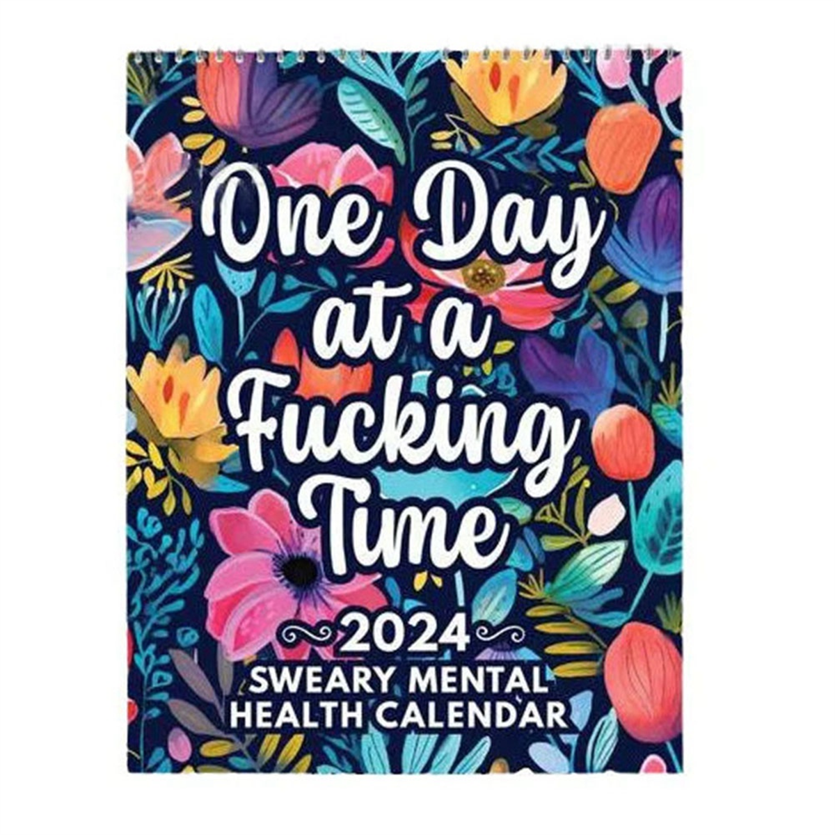 Calendario divertido para la salud mental calendario inspirador de sudor calendario de flor calendario inspirador de pared