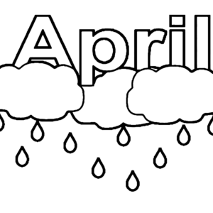 April coloring pages printable for free download