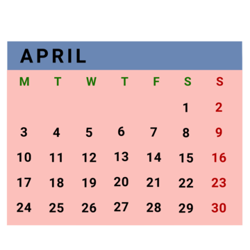 Calendar april png transparent images free download vector files