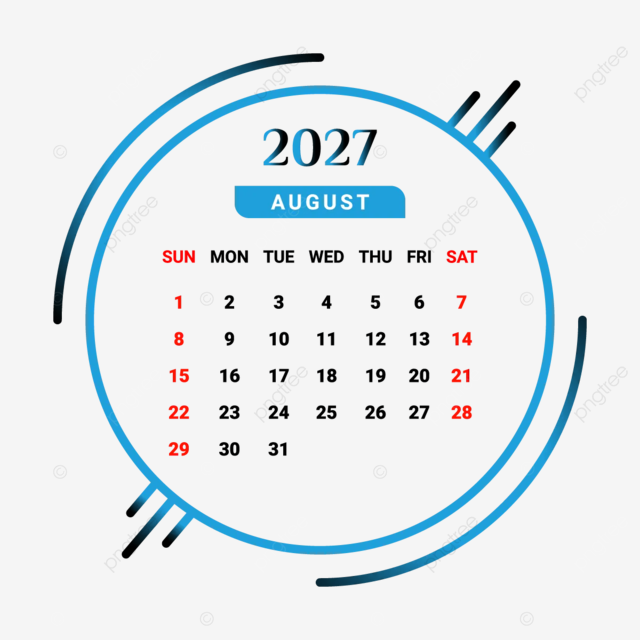 Calendario del m de agosto de diseão ãºnico en azul cielo y negro vector png calendario mensual calendario agosto png y vector para dcargar gratis