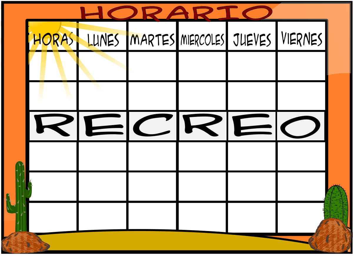 Nuevas plantillas de horarios el dierto tambiãn en catalãn gallego y euskera â planeta cuela tic