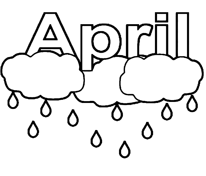 April coloring pages