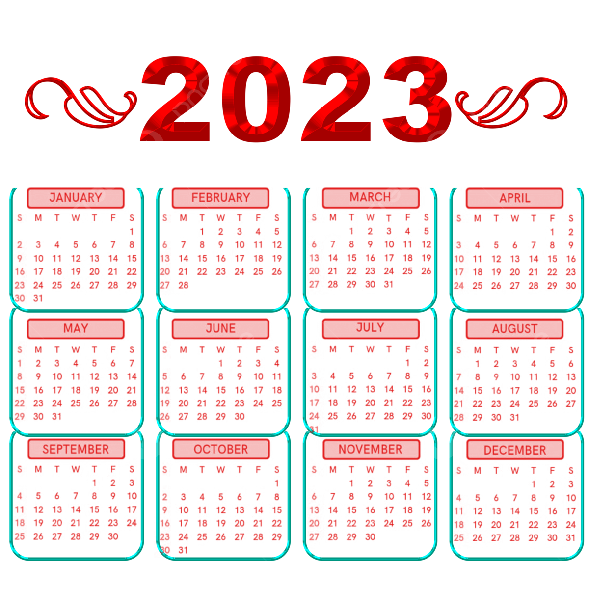 Calendario rojo png vector psd e clipart para dcarga gratuita