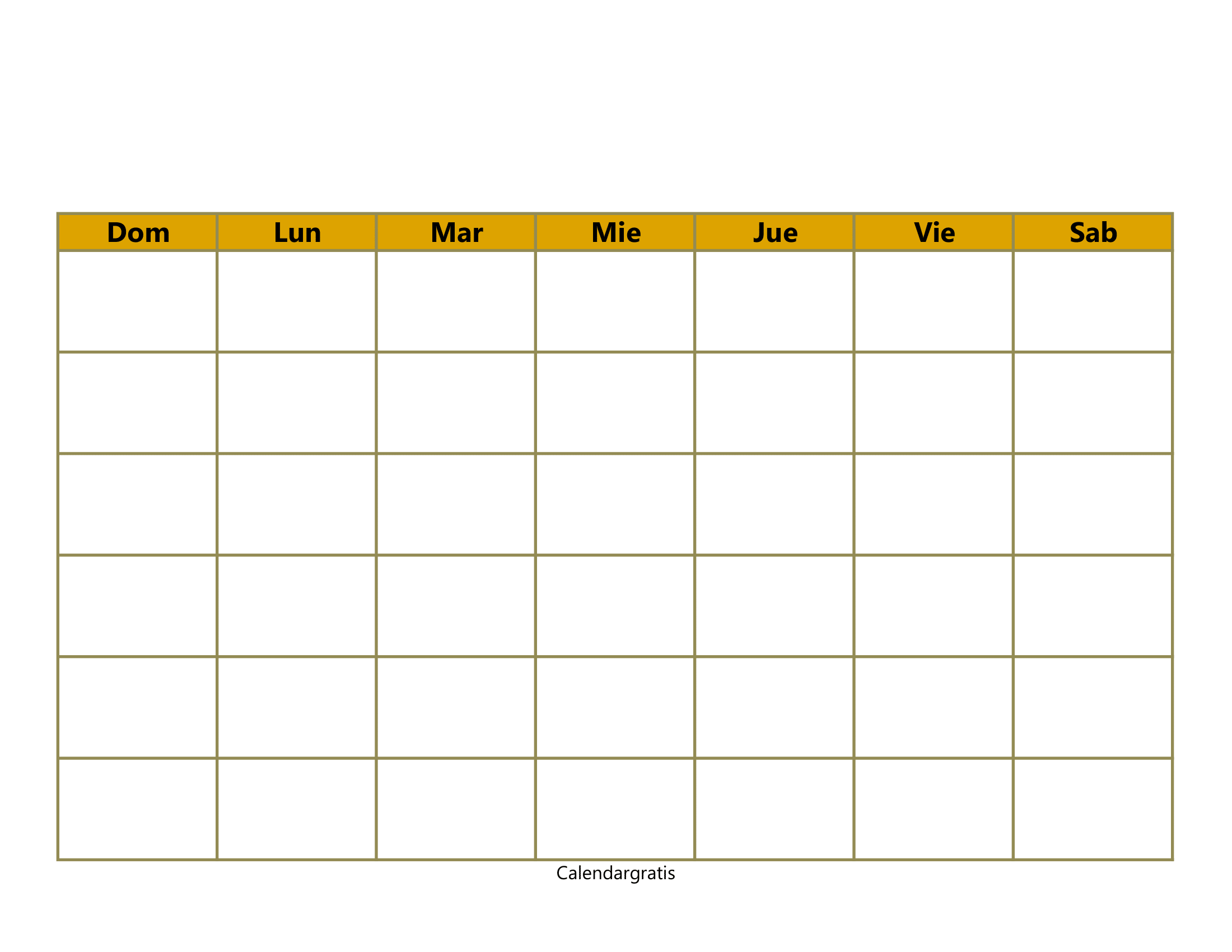 Free printable calendar template excel word pdf