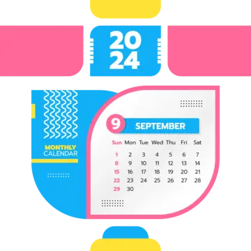 Calendario septiembre png imãgen transparent