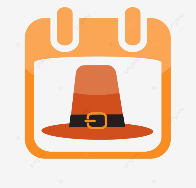 Icono de calendario con diseão de ftival de pãgina de sombrero de peregrino vector png pãgina ftival diseão png y vector para dcargar gratis